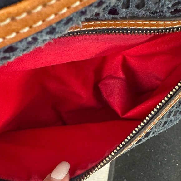 Dooney & Bourke: Equestrian All Leather Saddle Bag/Snakeskin Embossed Erica Bag - Picture 16 of 16